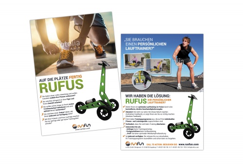 Flyer-Design für persönlichen Lauftrainer