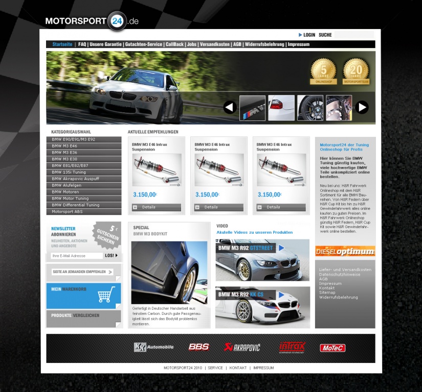 Neues Design für einen Motorsport » design » Briefing