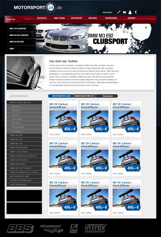 Neues Design für einen Motorsport » design » Briefing