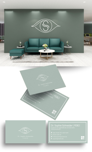 Logo & Visitenkarte für Wahlarztordination für Augenheilkunde