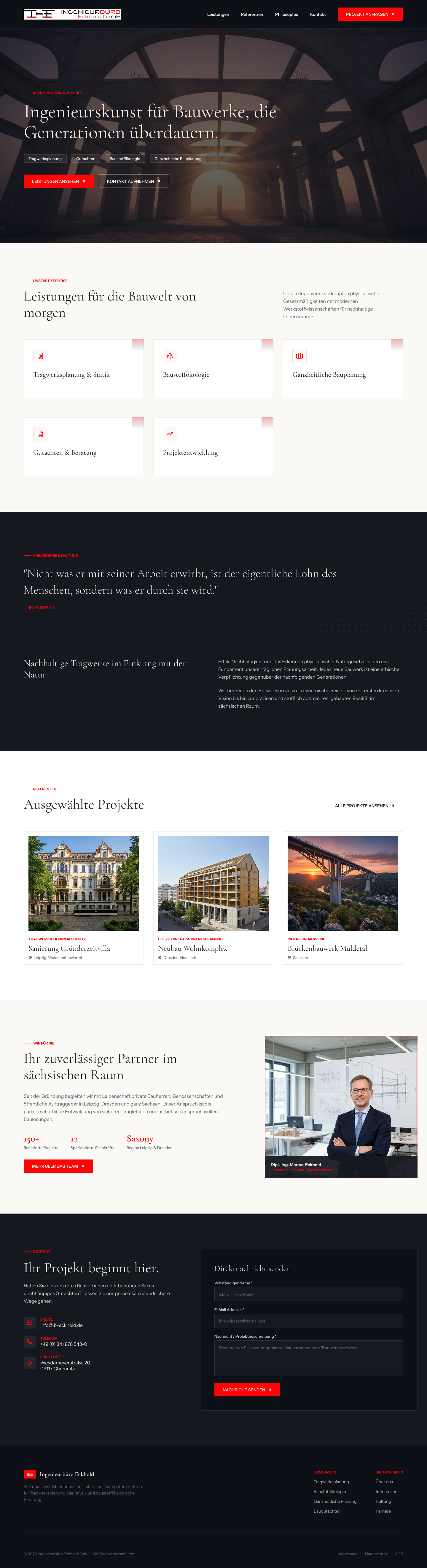 Webdesign Ing.-Büro Guido Eckhold von HIGHWEB, Design 11