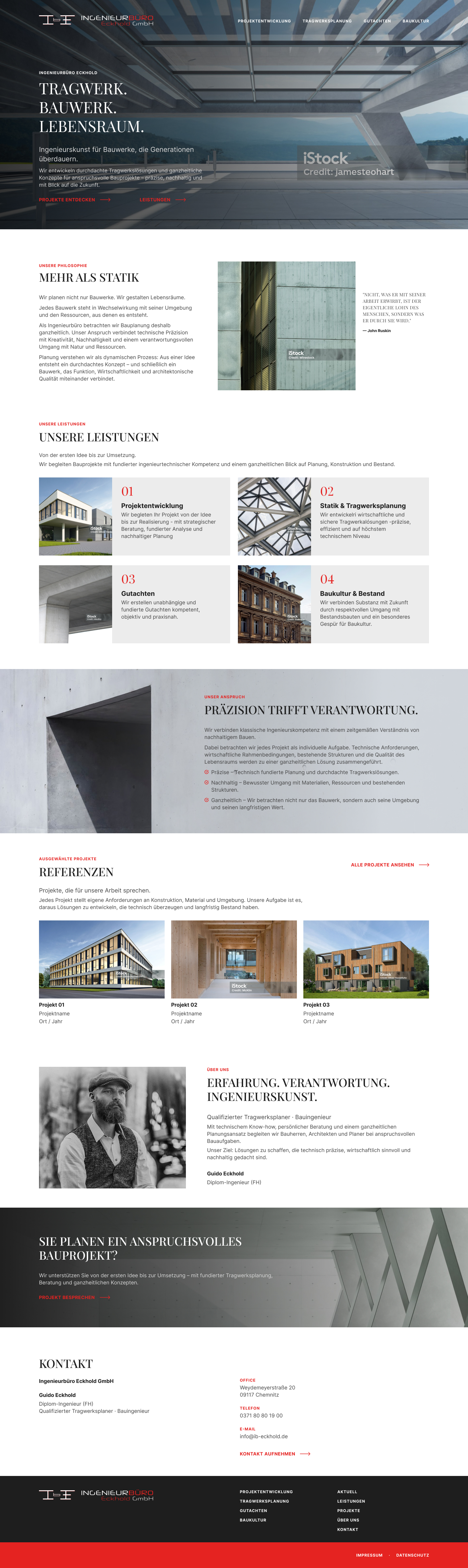 Webdesign Ing.-Büro Guido Eckhold von PeterZ, Design 16