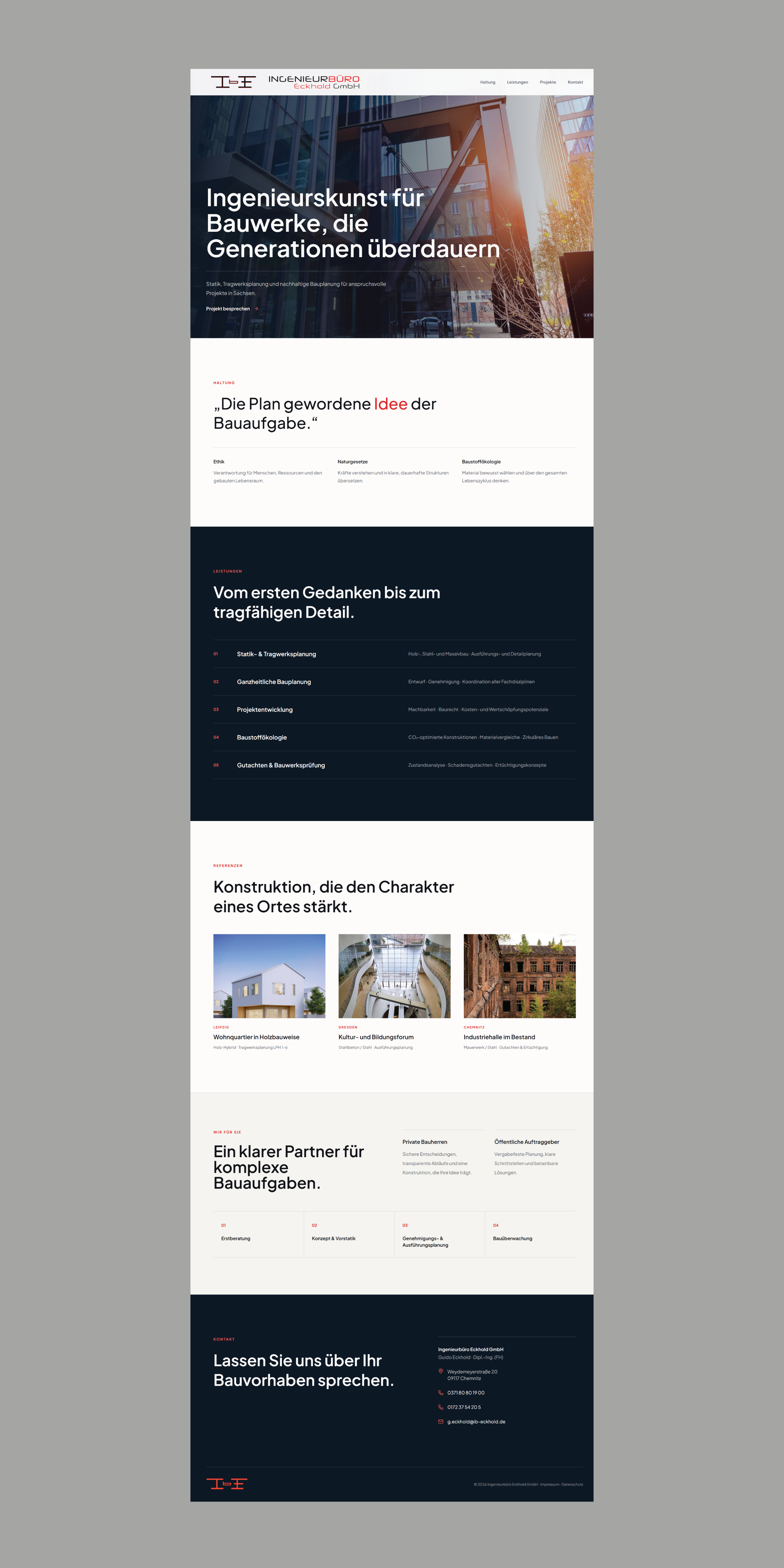 Webdesign Ing.-Büro Guido Eckhold von 2percent, Design 18