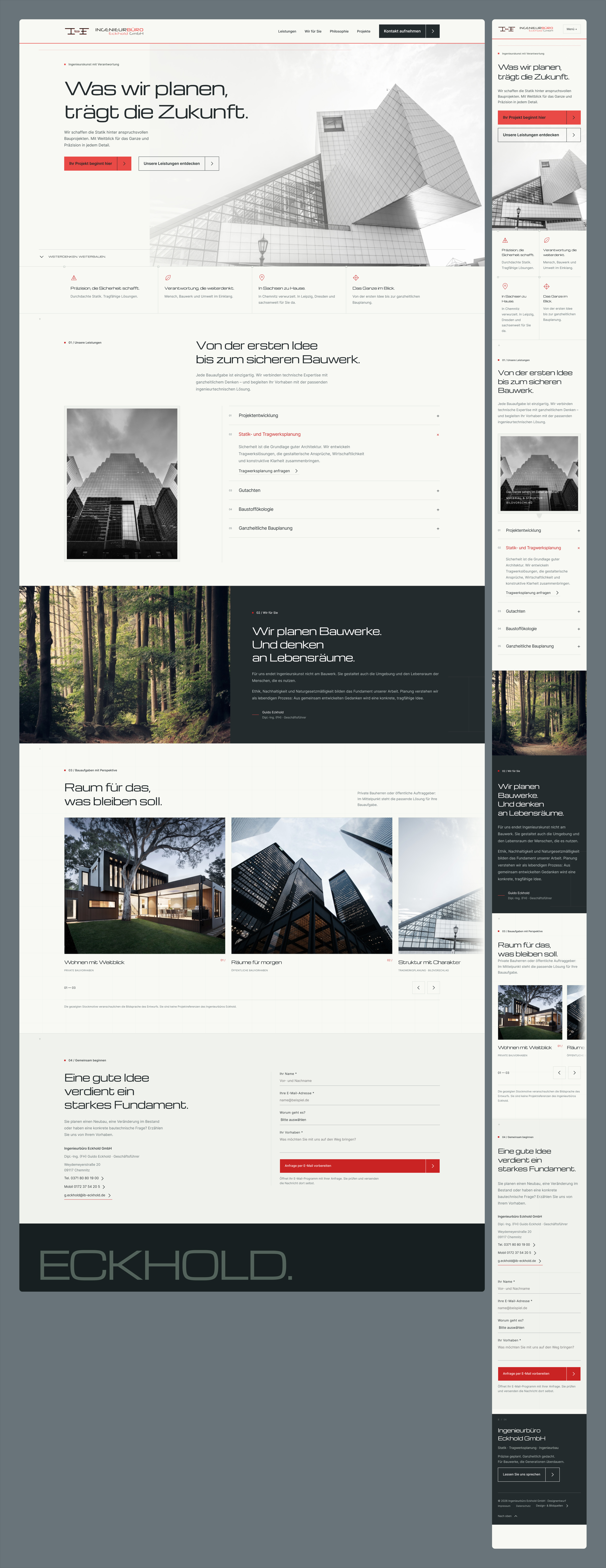 Webdesign Ing.-Büro Guido Eckhold von 46GRAD, Design 19
