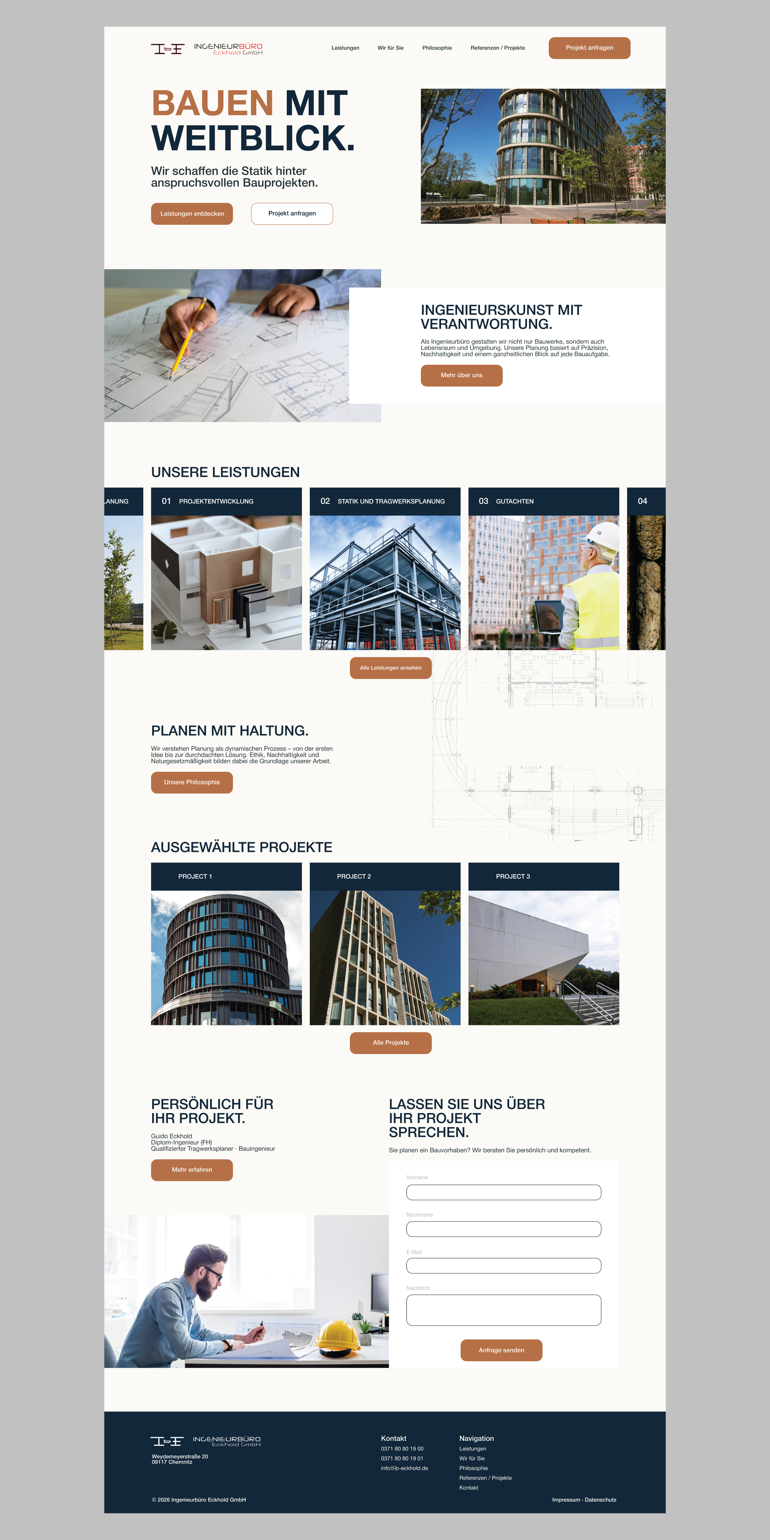 Webdesign Ing.-Büro Guido Eckhold von 2percent, Design 24