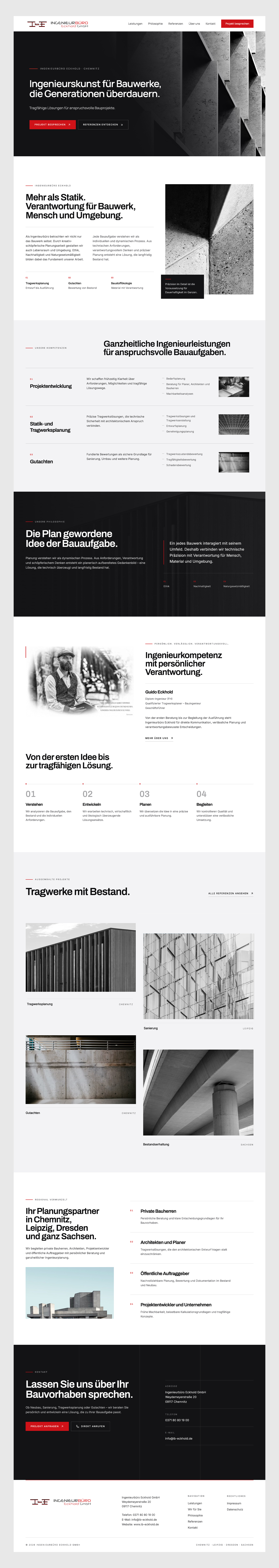 Webdesign Ing.-Büro Guido Eckhold von Digihexagon, Design 4