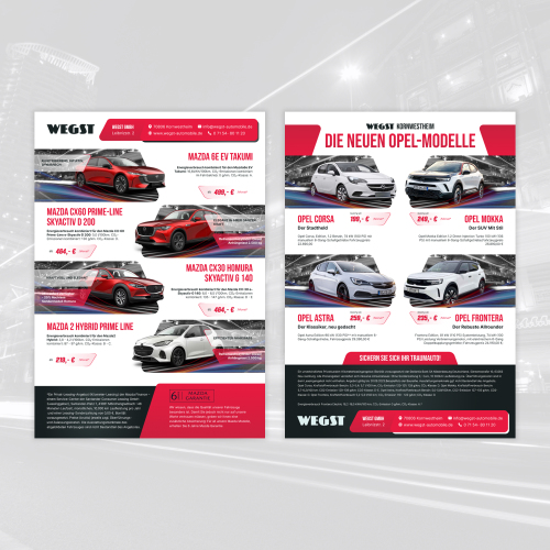 Flyer für Automobilhändler