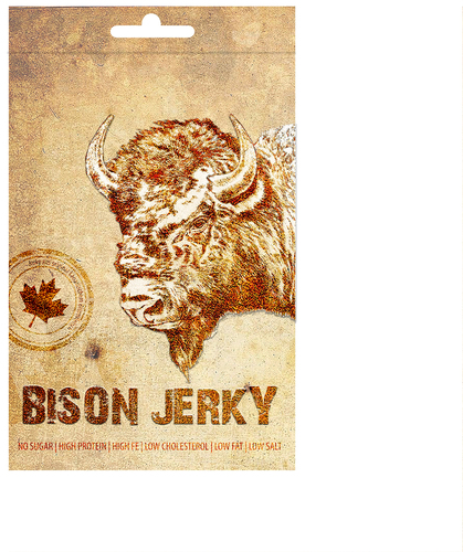  Kunststoffverpackung für Bison Jerky