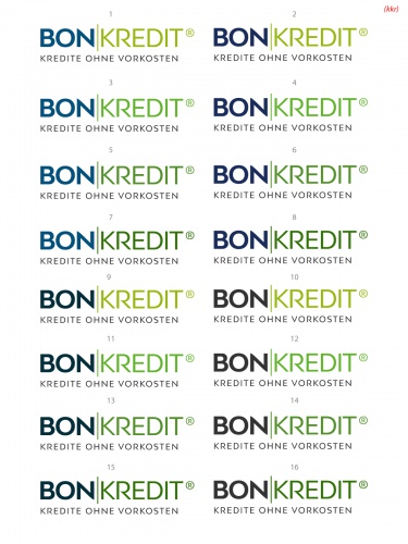 Logo-Design für Kreditvermittler BON-KREDIT