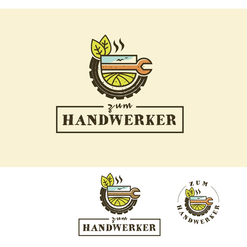  Logo-Design für Lokal:  Zum Handwerker