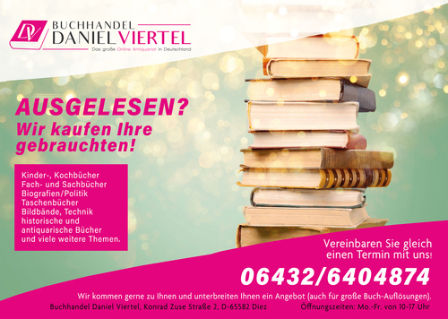 Flyer-Design für Ankauf gebrauchter Bücher