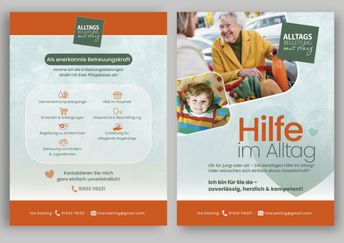 Flyer für Alltagsbegleitung