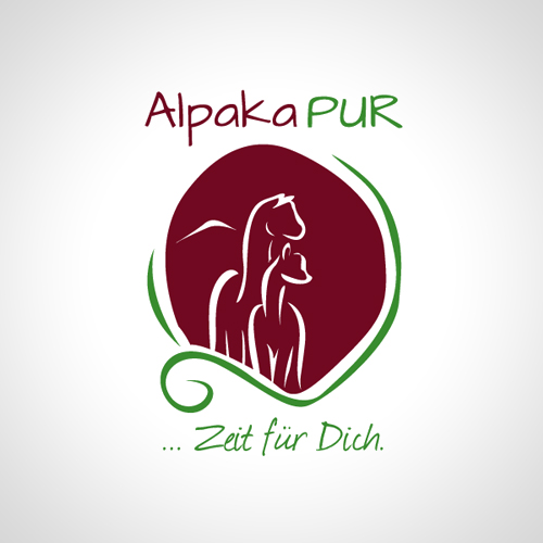 Logo-Design für Erlebnisbauernhof mit Alpakas