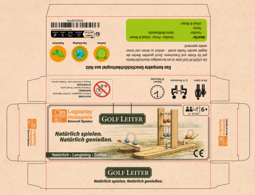 Verpackungen für ein Holzspiel