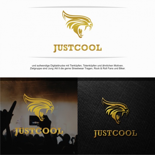 Logo-Design für den Markennamen JUSTCOOL