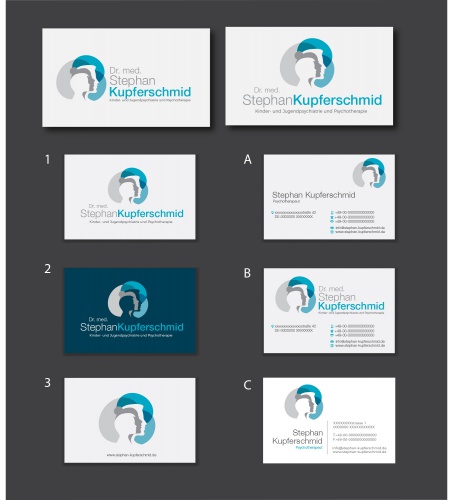 Logo & Visitenkarte für Arzt und Psychotherapeut