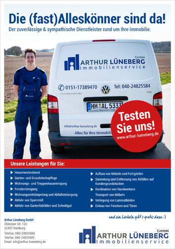 Flyer Design Fur Immobilienservice Hausmeisterdi Flyer Design Designenlassen De