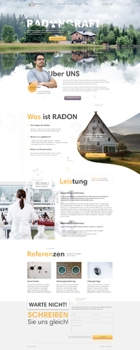 Webdesign für Beratung von Firmen zum Thema Radon