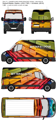 Fahrzeugbeschriftung für Druckerei