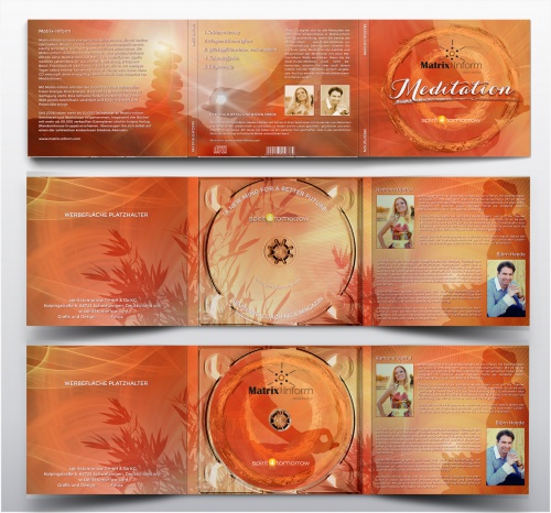 CD Cover für Meditations CD (Digipack 6 seitig)