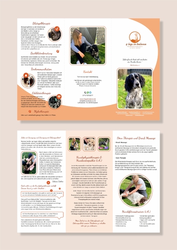 Flyer-Design für Hundephysiopraxis