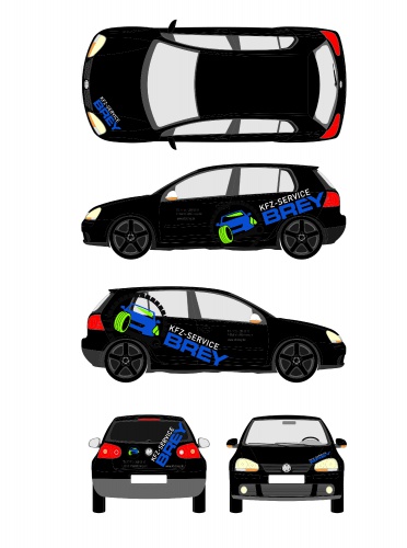 Fahrzeugbeschriftung für Golf 5 und T5