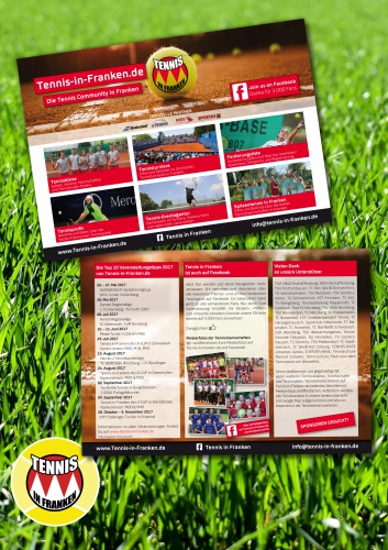  Flyer für Tennis-Plattform