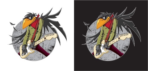 Illustration für Rockband Fat Birds gesucht