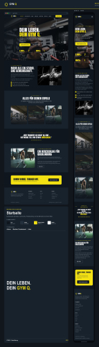 Webdesign für ein Fitnessstudio