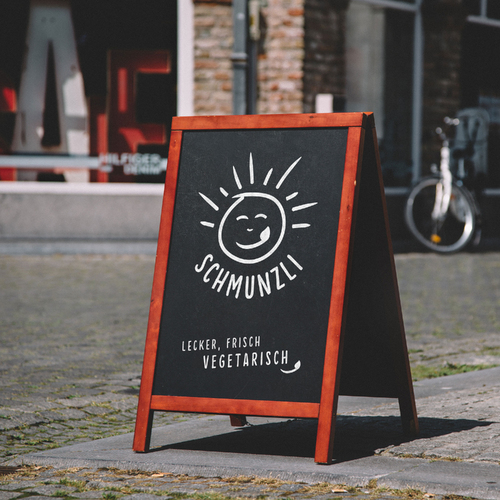 Logo für ein vegetarisches Takeaway Restaurant