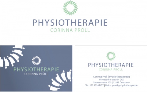 Logo & Visitenkarte für Physiotherapiepraxis