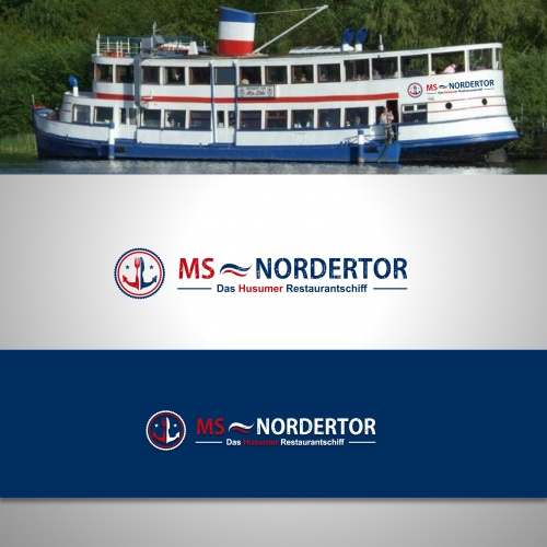 Logo für die MS „NORDERTOR“ - Das Café & Restaurantschiff im Husumer Hafen (Nordsee)