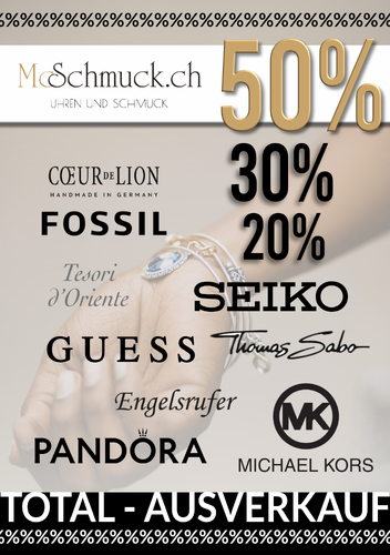 Flyer-Design für Uhren und Schmuck