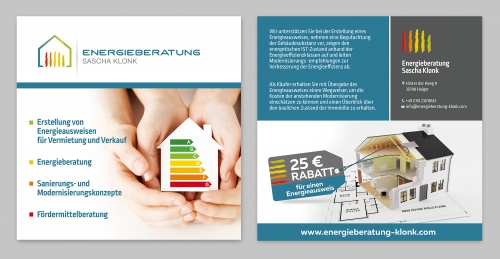 Energieberater sucht Flyer-Design