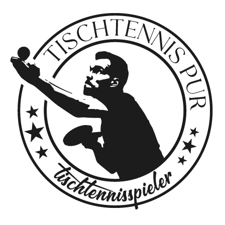  Logo-Design für Tischtennis Retro-Design