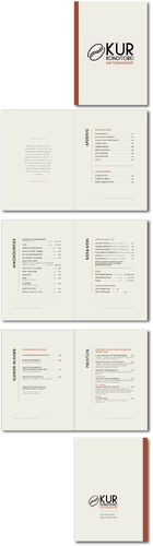 Speisekarten-Design für Konditorei-Cafe