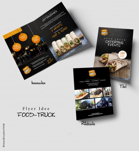 Flyer-Design für Food-Truck