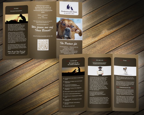 Mobile Hundeschule sucht Flyerdesign