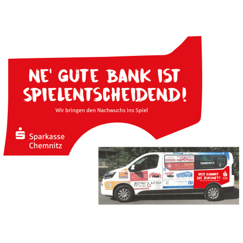 Fahrzeugbeschriftung für Bank