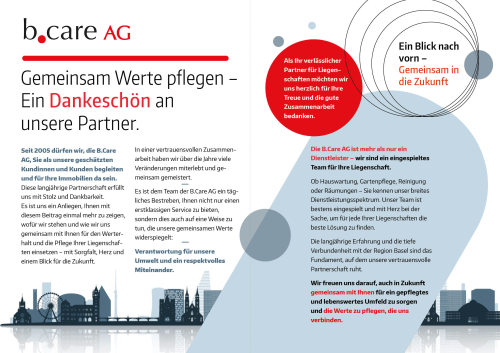 Doppelseite in einer Zeitschrift