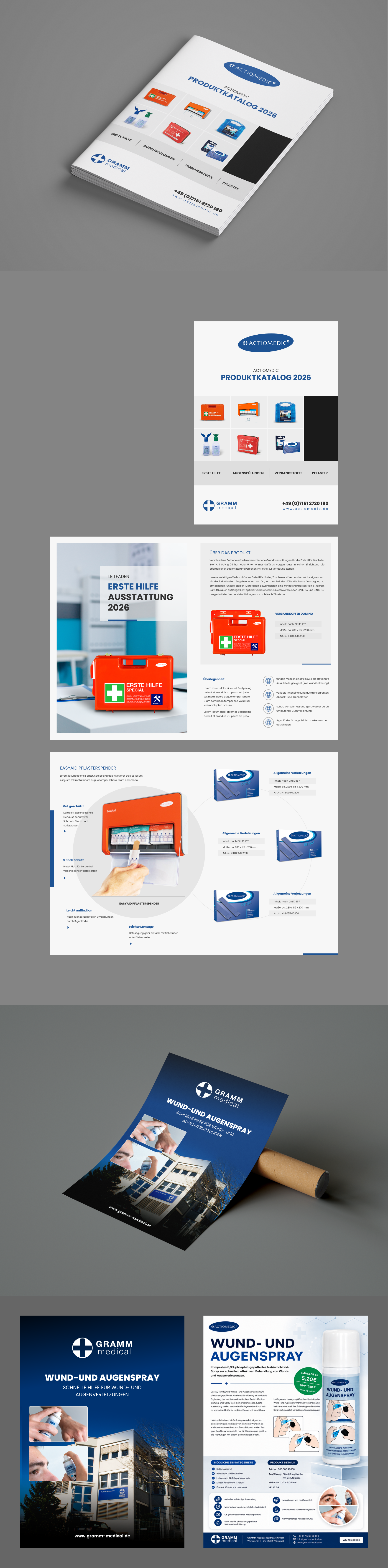 Katalog + Produktflyer Design für Medizinproduktehersteller von bktgraphic, Design 2