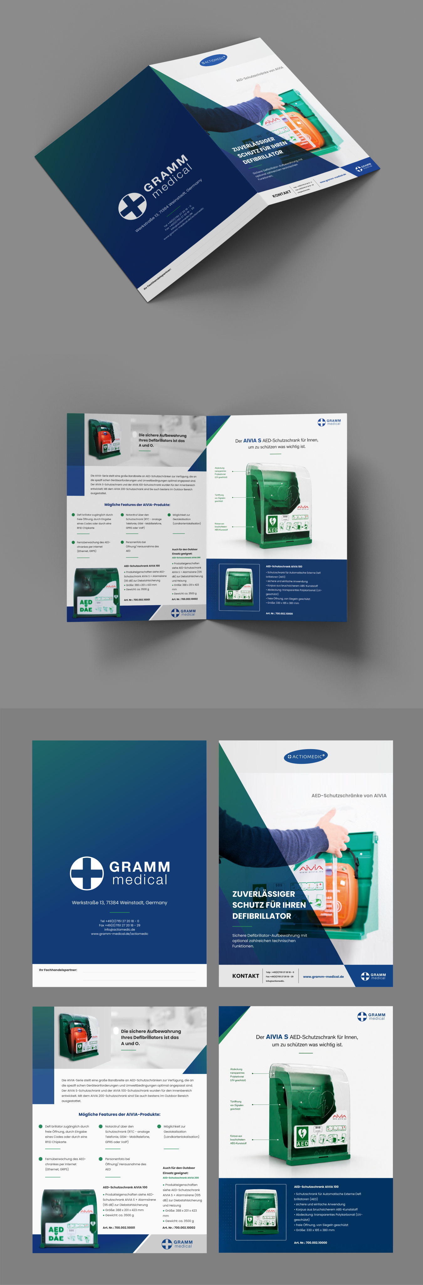 Katalog + Produktflyer Design für Medizinproduktehersteller von bktgraphic, Design 6