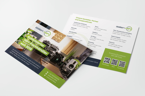 Flyer fpr HiFi Elektronik und Lautsprechern
