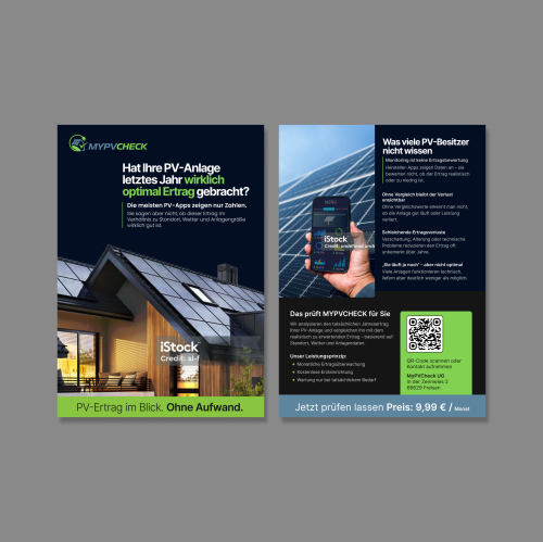 Flyer für ein Elektromeisterbetrieb