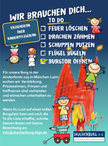 Plakat-Design für Kindergarten