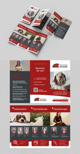 Flyer für Tierarztpraxis