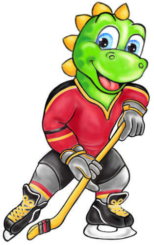 Maskottchen für Eishockey Club