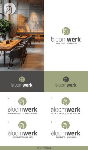 Corporate Design für neue Event-Location im Urban Industrial Style mit Blick ins Grüne | BloomWerk