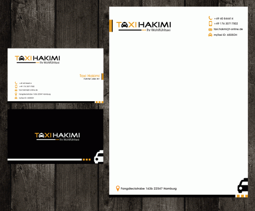 Logo und Visitenkarte/Briefpapier für Taxiunternehmen
