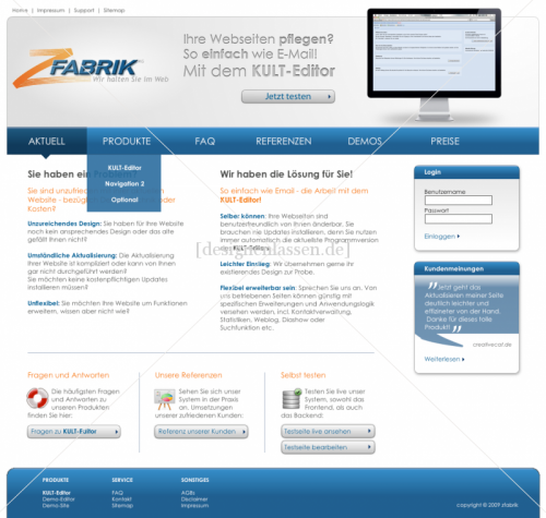 Webdesign mit Software und IT Schwerpunkt